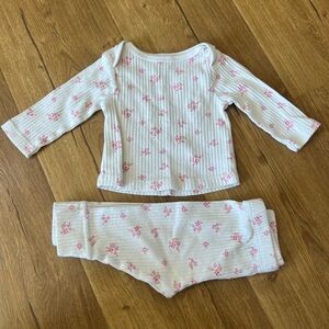 Cloud Island ribbed set 0-3 month